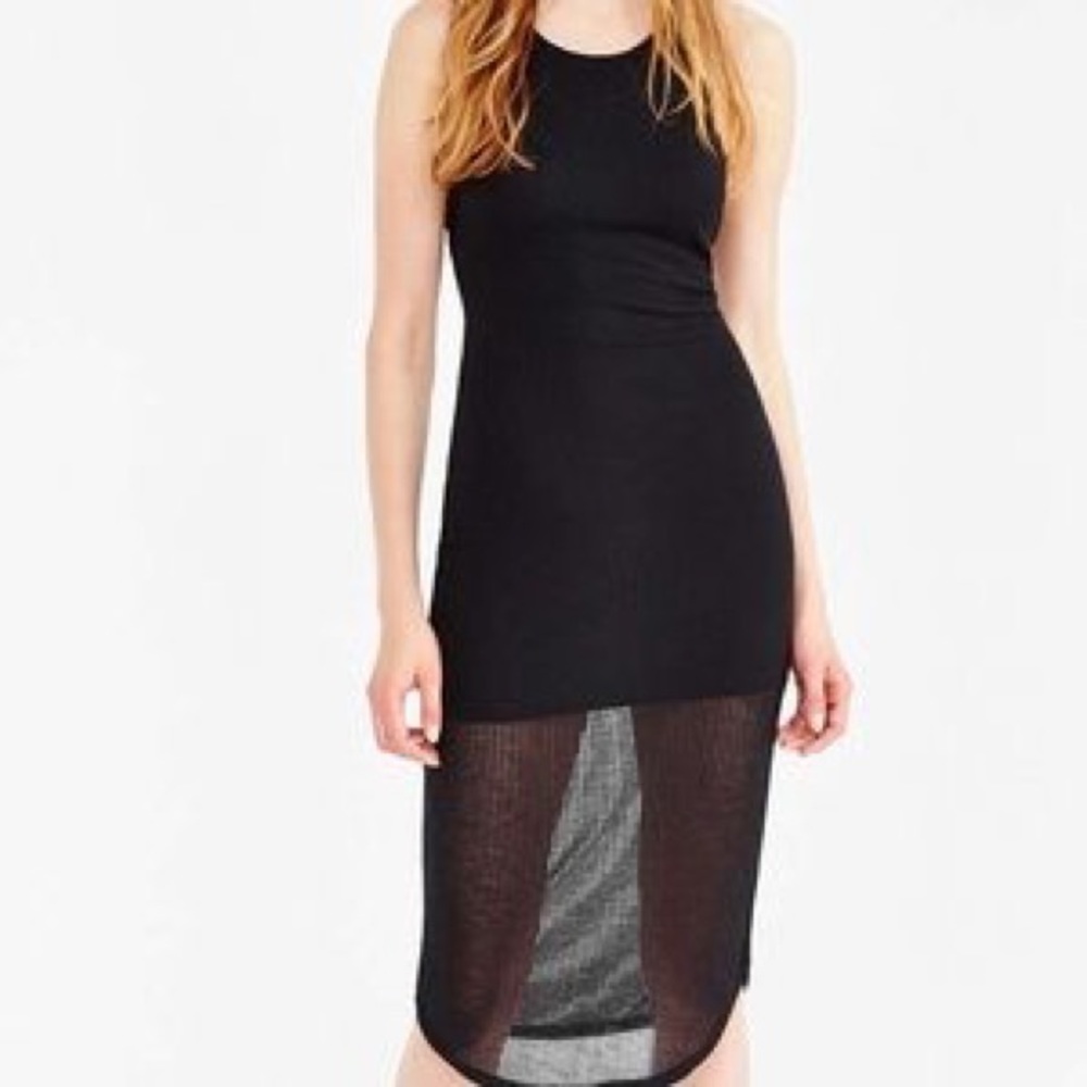 Urban Outfitters Ribbed High Neck Tank Dress